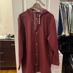 Stutterheim Burgundy Raincoat